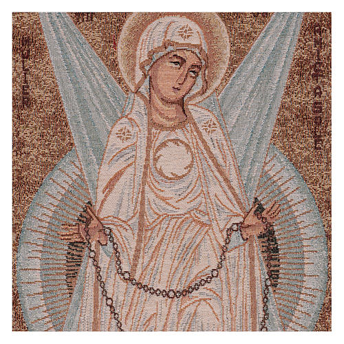 Tapiz Virgen con Rayos 30x60 cm 2