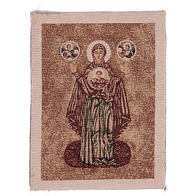 Mother of God tapestry 12x17.5"