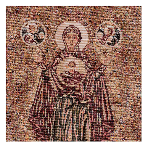 Mother of God tapestry 12x17.5" 2