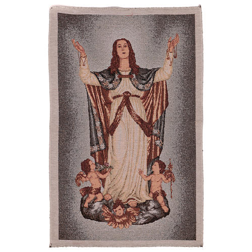 Tapestry of the assumption of Mary 23x15.5" 1