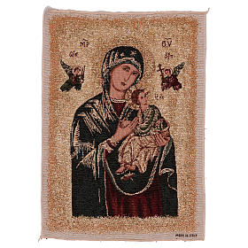 Tapestry Our Lady of Perpetual Help, gold 40x30 cm