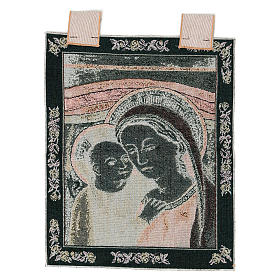 Tapisserie Notre-Dame du Bon Conseil encadrement passants 40x30 cm s3