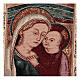 Arazzo Madonna del Buon Consiglio cornice ganci 40x30 cm s2