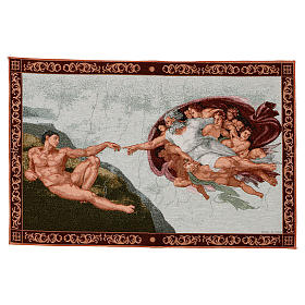 The Creation of Adam tapestry 16.5x25.5"