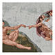 The Creation of Adam tapestry 16.5x25.5" s2