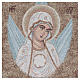Tapiz con Cara Virgen Bizantina con rayos 45x40 cm s2