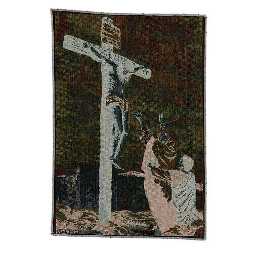 Wandteppich mit Kreuzigung Jesu, 45 x 30 cm 3