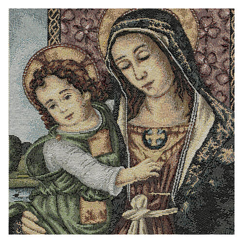 Tapestry of Madonna and Child by Pinturicchio 50x30 cm 2