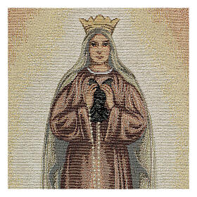 Tapiz Virgen Reina de la Familia 45x30 cm