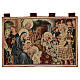Tapestry of Nativity Scene with passers-by 60x80 cm s1
