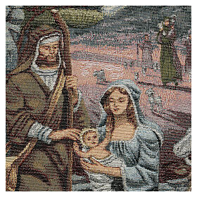 Christi Geburt Wandteppich fűr kleines Bild mit Landschaft, 45 x 30 cm