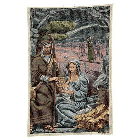 Gobelin do obrazu małego 45x30 cm Narodziny Jezusa z krajobrazem