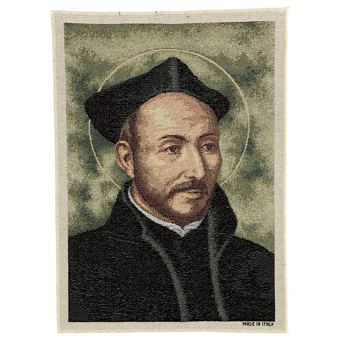 Wandteppich mit dem Heiligen Ignatius von Loyola fűr kleines Bild, 40 x 30 cm 1