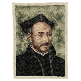 Tapestry Saint Ignatius of Loyola small frame picture 40x30 cm