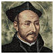 Tapestry Saint Ignatius of Loyola small frame picture 40x30 cm s2