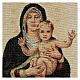Arazzo quadro piccolo oro Madonna degli angeli 40x30 cm s2