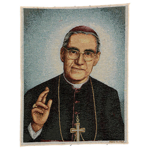 Tapestry Oscar Romero 40x30 cm small frame 1