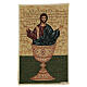 Tapiz Eucaristía bizantina cuadro pequeño 50x30 cm s1