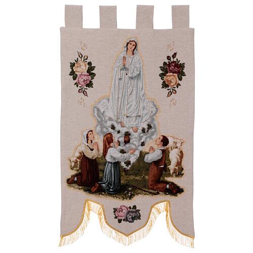 Processional standard of Our Lady of Fátima, 42x24 in 1