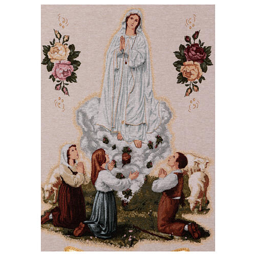 Stendardino L. 60 cm Madonna di Fatima 110X60 cm 3