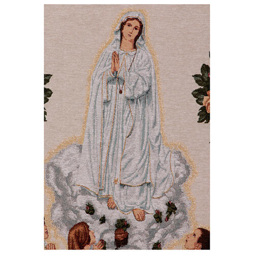 Stendardino L. 60 cm Madonna di Fatima 110X60 cm 6