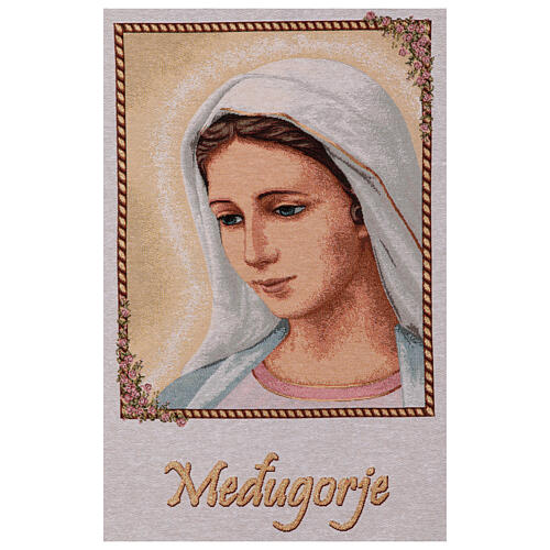 Estendarte Nossa Senhora de Medjugorje 110x65 cm 4