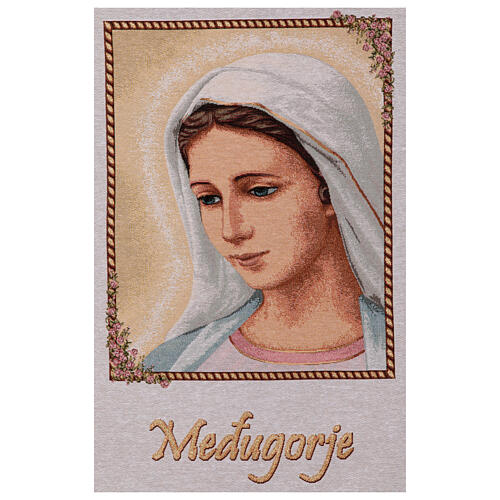 Church Banner Our Lady of Medjugorje L. 60 cm 110X65 cm 4