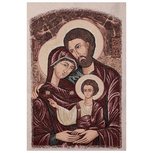 Processional standard of the Holy Family, 58x30 in 3