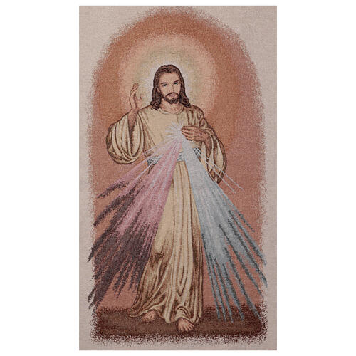 Cristo Misericordioso estendarte de procissão 145x80 cm 4