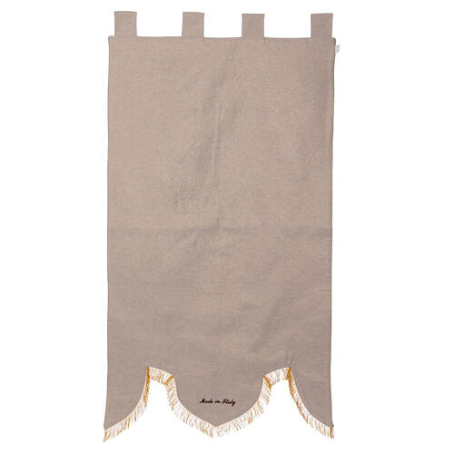 Our Lady of Pompeii procession banner cream 150X80 cm 5