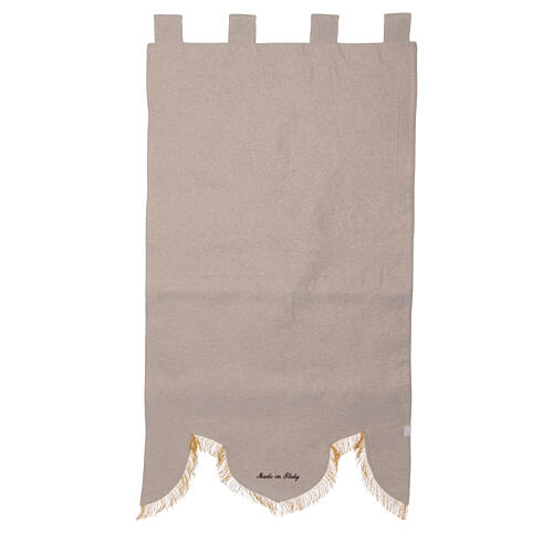 Saint Francis processional banner cream 145X80 cm 5