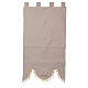 Saint Francis processional banner cream 145X80 cm s6