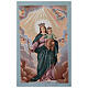 Processional standard of Mary Help of Christians, blue background, 57x30 in s4