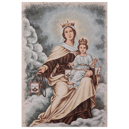 Our Lady of Carmine processional banner 145X80 cm 4