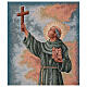 Junipero Serra na niebieskim tle, sztandar procesyjny 155x75 cm s6