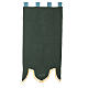 Processional banner of the Immaculate Heart of Mary, light blue fabric, 58x29 in s8