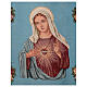 Sagrado Corazón de María fondo azul estandarte para procesiones 150X75 cm s4