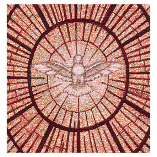 Espírito Santo Bernini fundo vermelho estendarte para procissões 150x80 cm 5
