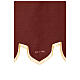 Processional banner of Saint Lucy, red fabric, 58x29 in s9