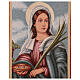 Saint Lucia processional banner red background 150X80 cm s5