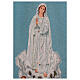 Étendard Notre-Dame de Fatima fond bleu ciel processions 150x75 cm s5