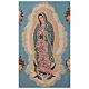 Estandarte de la Virgen de Guadalupe con fondo azul para procesiones 155x75 cm s4