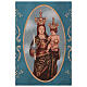 Estandarte de la Virgen de Bonaria con fondo azul 150x75 cm para procesiones s4