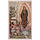 Apparition of Guadalupe to Jaun Diego, cream-coloured processional banner, 56x30 in s4