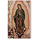 Apparition of Guadalupe to Jaun Diego, cream-coloured processional banner, 56x30 in s6