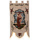 Saint Francis hugging the Crucifix, processional banner, 57x29 in s2