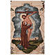 Święty Franciszek obejmujący krzyż, 145x75 cm, sztandar do procesji religijnych s3