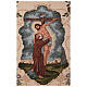 Processional banner Saint Francis embracing the cross 145X75 cm s4