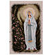 Virgen de Lourdes con rosas estendarte procesiones 145X80 cm s4