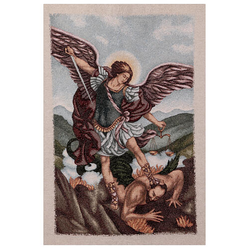 Archangel Michael, processional standard, 57x30 in 3